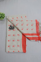 Off White Cotton Jamdani Dupatta - Luxurion World