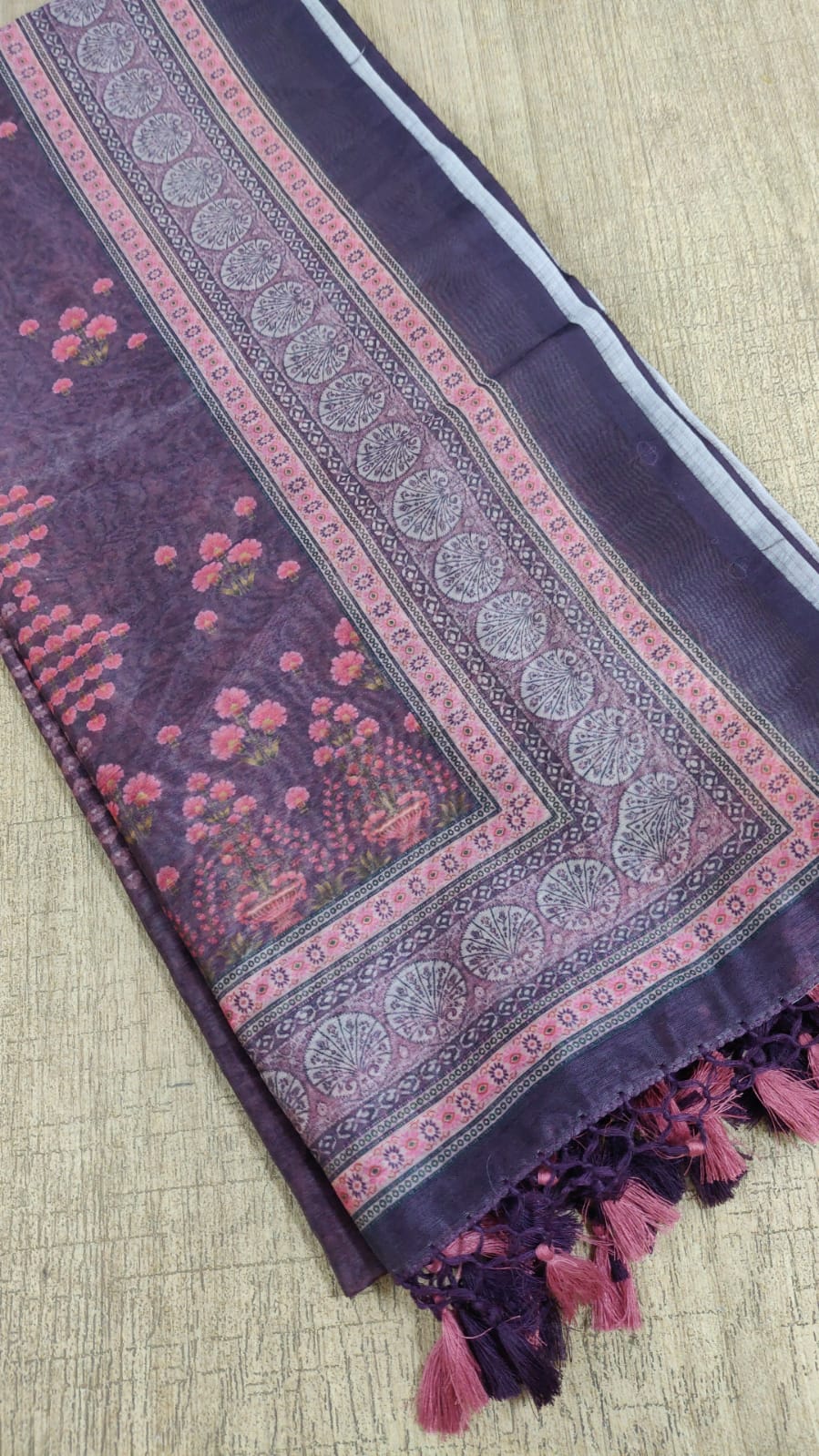 Multicolor Digital Printed Chanderi Silk Dupatta - Luxurion World