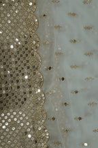 Blue Trendy Georgette Fabric ( 1 Mtr ) - Luxurion World
