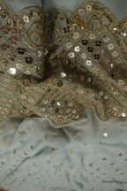 Blue Trendy Georgette Fabric ( 1 Mtr ) - Luxurion World
