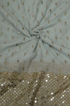 Blue Trendy Georgette Fabric ( 1 Mtr ) - Luxurion World