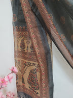Multicolor Digital Printed Chanderi Silk Dupatta - Luxurion World