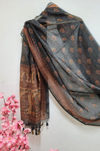 Multicolor Digital Printed Chanderi Silk Dupatta - Luxurion World
