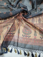 Multicolor Digital Printed Chanderi Silk Dupatta - Luxurion World