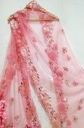 Pink Trendy Net Sequence Work Dupatta - Luxurion World