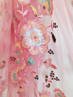 Pink Trendy Net Sequence Work Dupatta - Luxurion World