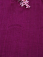 Purple Plain Pure Raw Silk Fabric ( 1 Mtr ) - Luxurion World