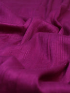 Purple Plain Pure Raw Silk Fabric ( 1 Mtr ) - Luxurion World