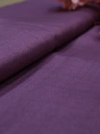 Purple Plain Pure Silk Fabric ( 2.5 Mtr ) - Luxurion World