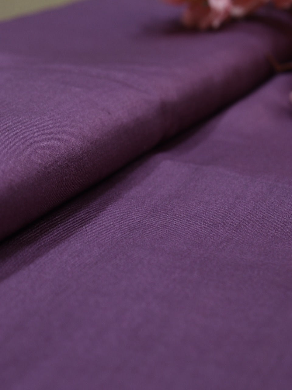Purple Plain Pure Silk Fabric ( 2.5 Mtr ) - Luxurion World
