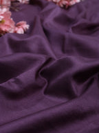 Purple Plain Pure Silk Fabric ( 2.5 Mtr ) - Luxurion World