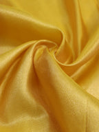 Yellow Plain Soft Tissue Katan Silk Fabric ( 1 Mtr ) - Luxurion World