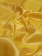 Yellow Plain Soft Tissue Katan Silk Fabric ( 1 Mtr ) - Luxurion World