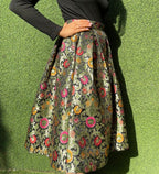 Black Banarasi Kim Khwab Skirt - Luxurion World