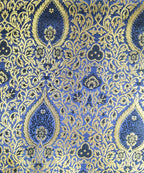 Black Banarasi Silk Fabric ( 1 Mtr ) - Luxurion World