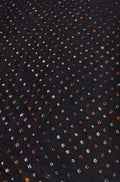 Black Bandhani Cotton Silk Fabric (  1 Mtr ) - Luxurion World