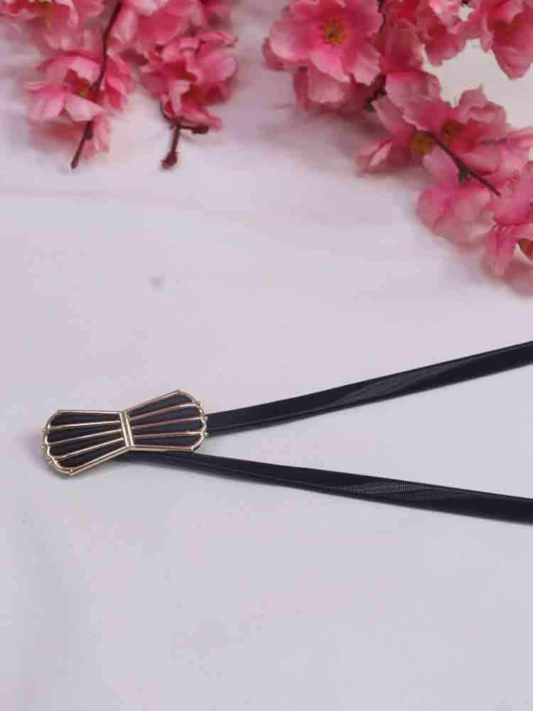 Stretchy Skinny Belt with Black Bow Buckle - Professional Accessory - Luxurion World
