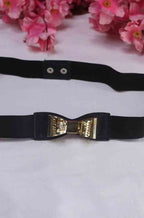 Stylish Black Bow Elastic Belt for Women - Professional Accessory - Luxurion World