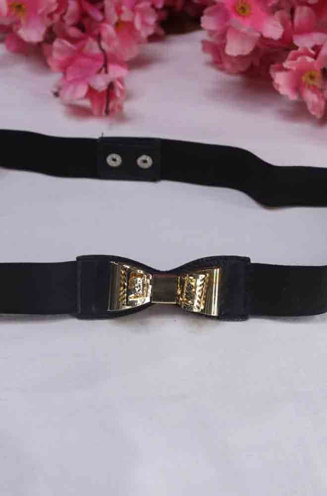 Stylish Black Bow Elastic Belt for Women - Professional Accessory - Luxurion World