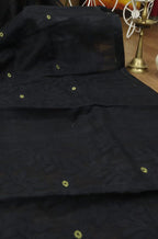 Elegant Black Dhakai Jamdani Saree - Versatile and Chic! - Luxurion World