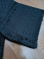 Black Embroiderded Chikankari Cotton Stitched Pant - Luxurion World