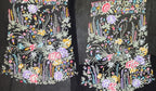 Black Hand Embroidered Parsi Work Pure Georgette Unstitched Jacket - Luxurion World
