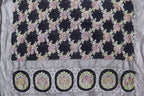 Black Handloom Banarasi Brush Dye Pure Georgette Dupatta - Luxurion World