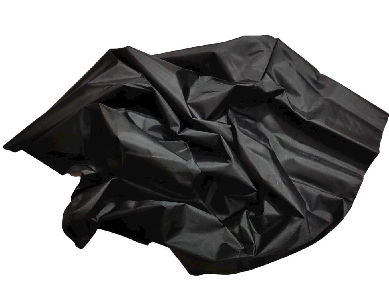 Black Plain Pure Silk Fabric ( 1 Mtr ) - Luxurion World