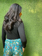 Blue Banarasi Kim Khwab Pant - Luxurion World