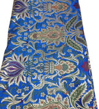 Blue Banarasi Kimkhwab Silk Meenakari Fabric ( 1 Mtr ) - Luxurion World