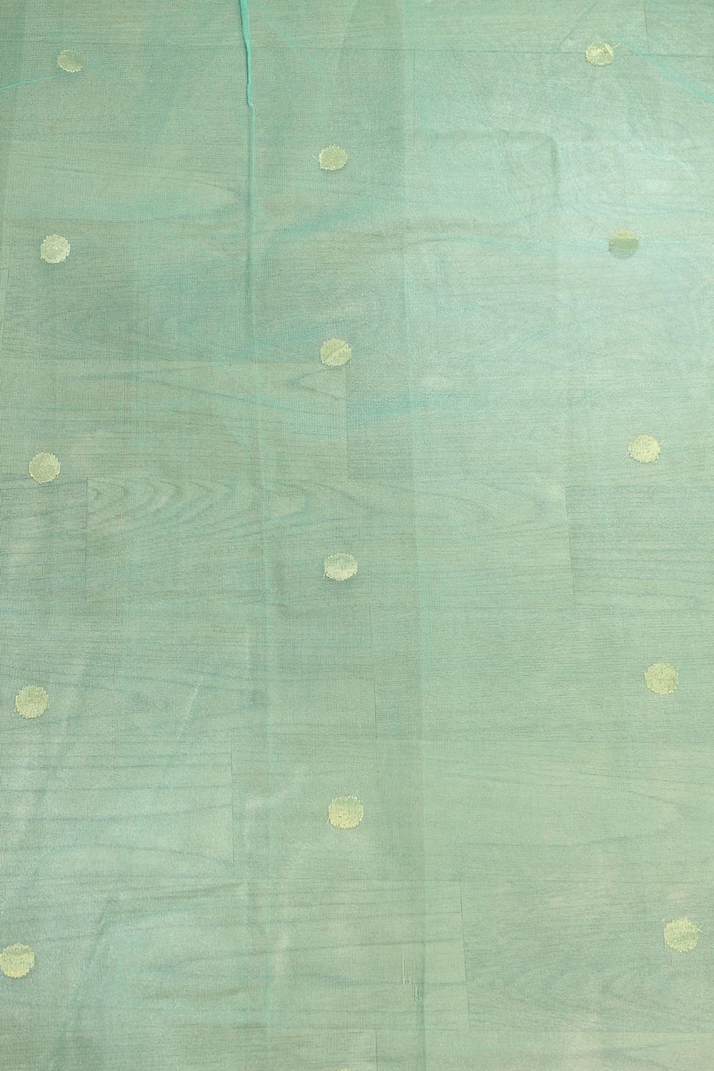 Blue Banarasi Net Booti Design Fabric ( 1 Mtr ) - Luxurion World