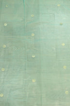 Blue Banarasi Net Booti Design Fabric ( 1 Mtr ) - Luxurion World