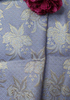 Blue Banarasi Silk Fabric ( 1 Mtr ) - Luxurion World