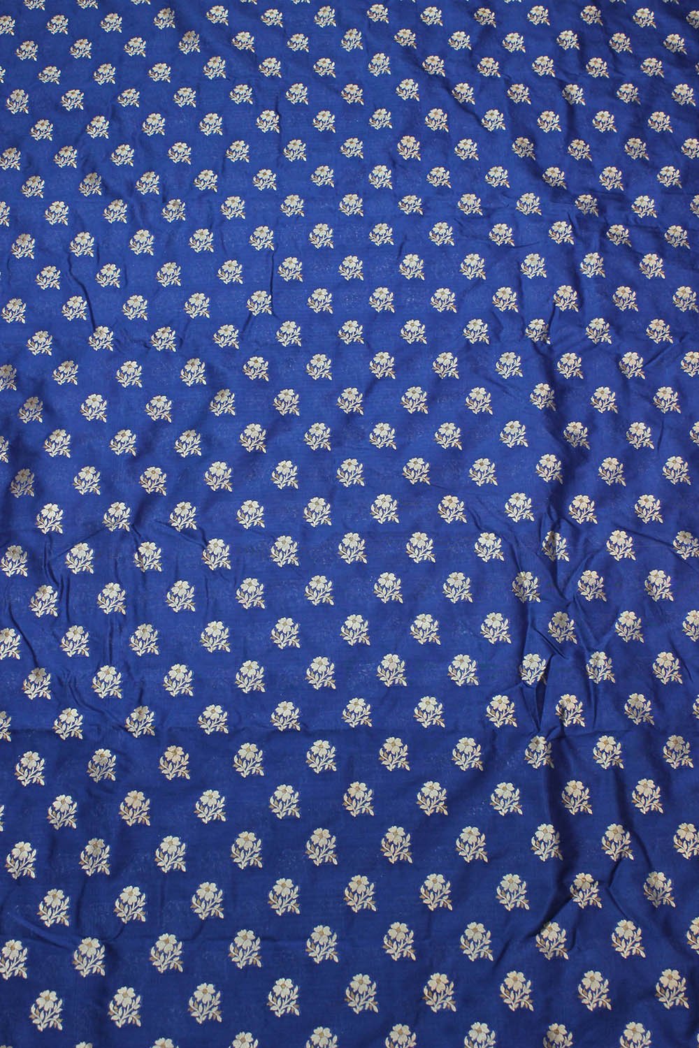 Blue Banarasi Silk Fabric ( 1 Mtr ) - Luxurion World