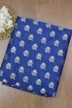 Blue Banarasi Silk Fabric ( 1 Mtr ) - Luxurion World