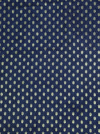 Blue Banarasi Silk Zari Booti Design Fabric ( 1 Mtr ) - Luxurion World