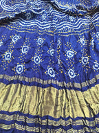 Blue Bandhani Gajji Silk Dupatta - Luxurion World