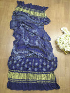 Blue Bandhani Gajji Silk Dupatta - Luxurion World