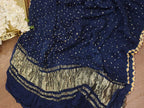 Blue Bandhani Modal Silk Dupatta - Luxurion World