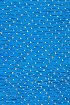 Blue Bandhani Pure Gajji Silk Fabric ( 1 Mtr ) - Luxurion World