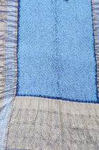 Blue Bandhani Pure Silk Kanjeevaram Border Saree - Luxurion World