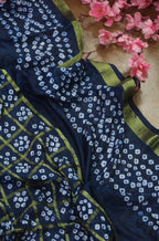 Blue Bandhani Silk Dupatta - Luxurion World