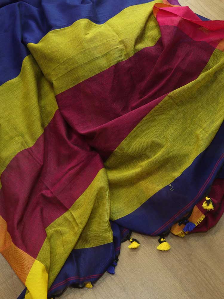 Blue Bengal Cotton Saree: Elegant and Timeless - Luxurion World