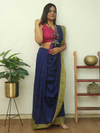 Blue Bengal Cotton Saree: Elegant and Timeless - Luxurion World