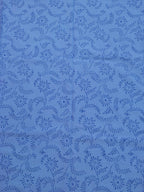 Blue Block Printed Cotton Fabric ( 2.5 Mtr ) - Luxurion World