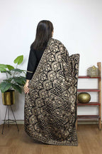 Blue Embroidered Trendy Velvet Dupatta - Luxurion World