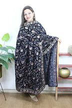 Blue Embroidered Trendy Velvet Dupatta - Luxurion World