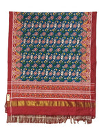 Blue Handloom Double Ikat Patola Pure Silk Saree - Luxurion World