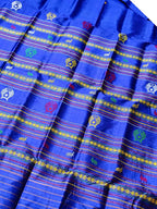 Blue Handloom Sambalpuri Silk Saree - Luxurion World