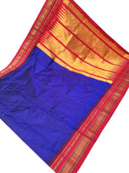Blue Ilkal Pure Silk Saree - Luxurion World